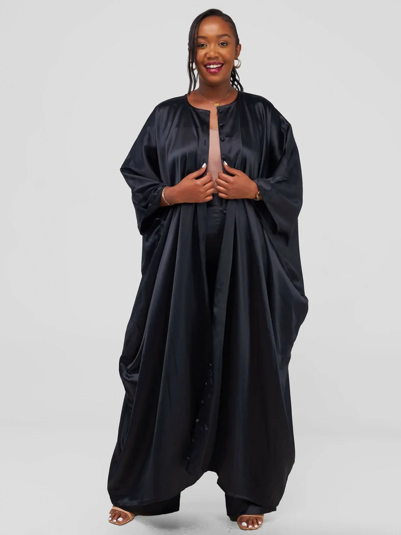 Nefpatra Africa Andy Kimono Set - Black