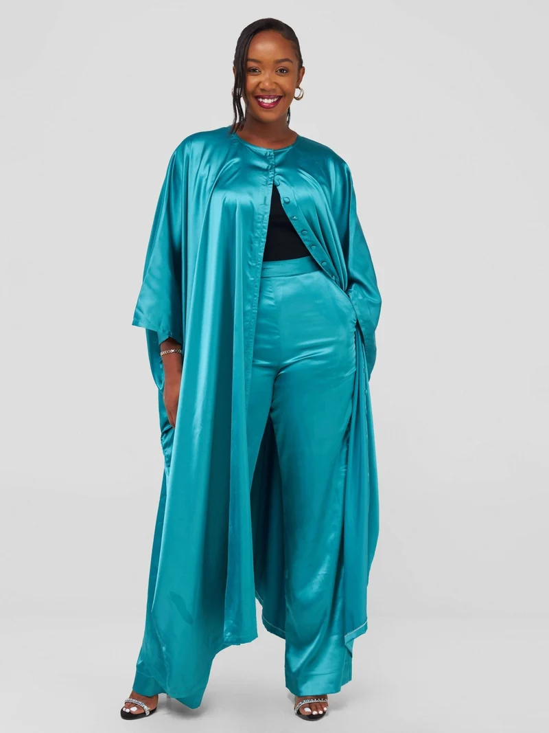 Nefpatra Africa Andy Kimono Set - Turquoise