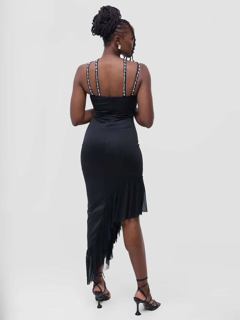 Stylish Sisters Evening Dress - Black