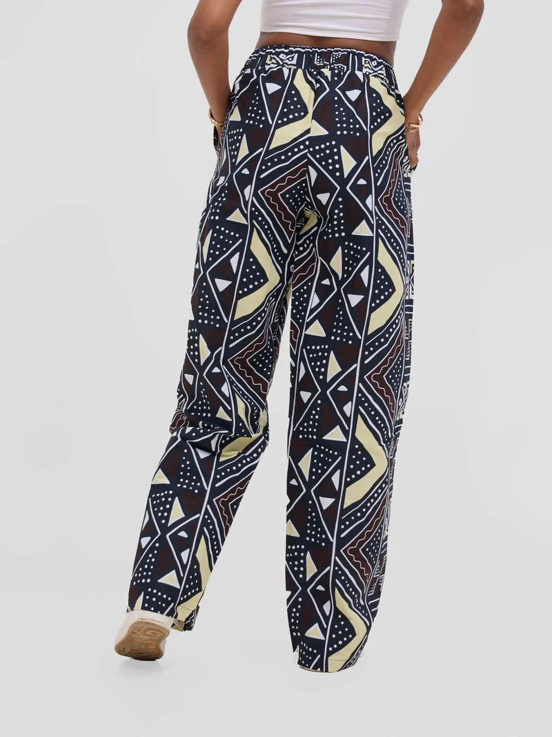 Gravio Fashions Hibo Ankara Pant - Cream