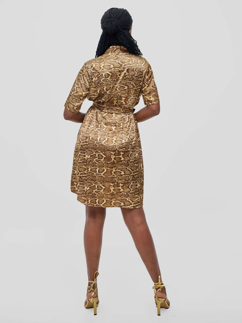 Lokali Silk Cheetah Dress - Animal Print