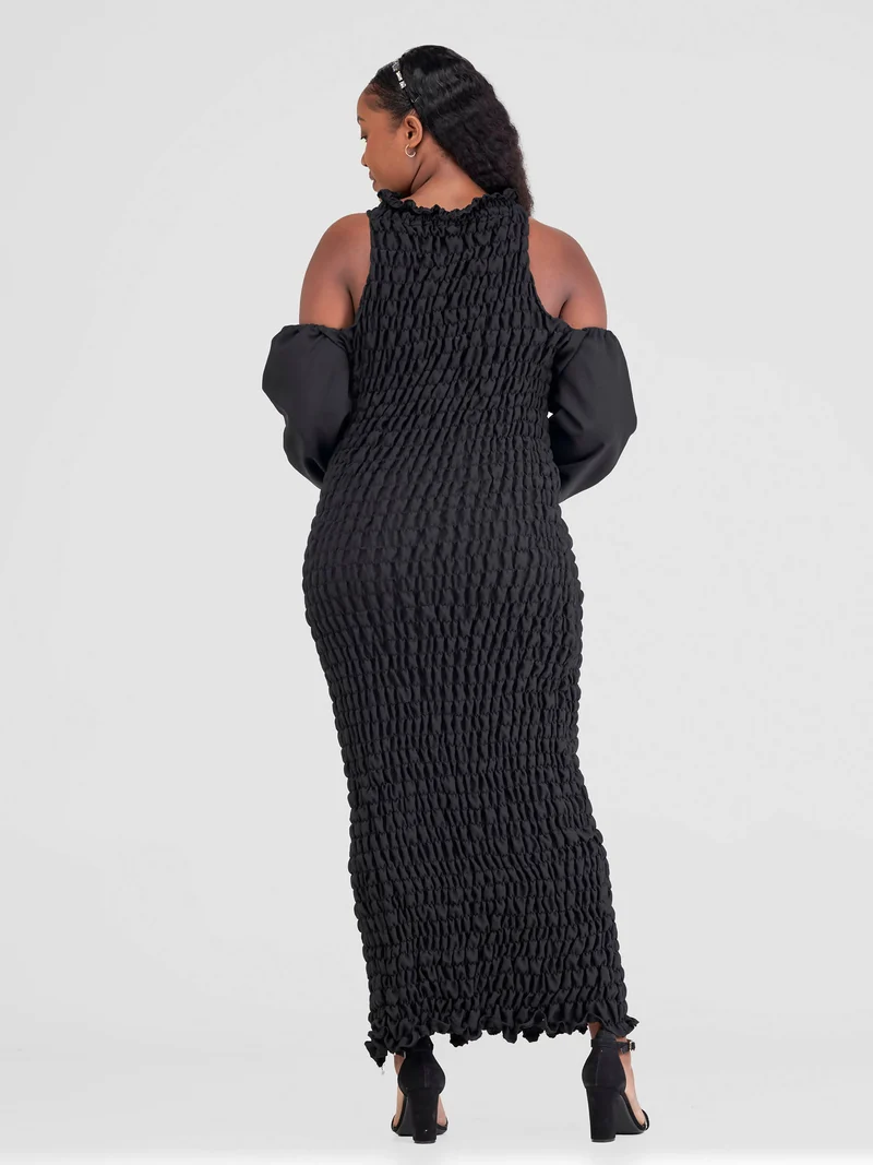Long Stretch Dress - Black