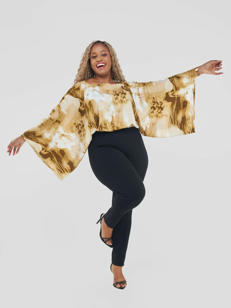 Curves BD Tausi Top - Nude / Gold