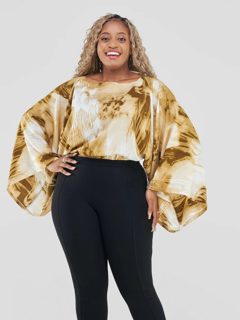 Curves BD Tausi Top - Nude / Gold