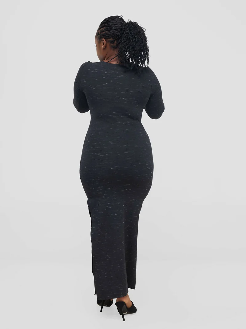 Mnubistyle Doa Maxi Dress - Dark Black