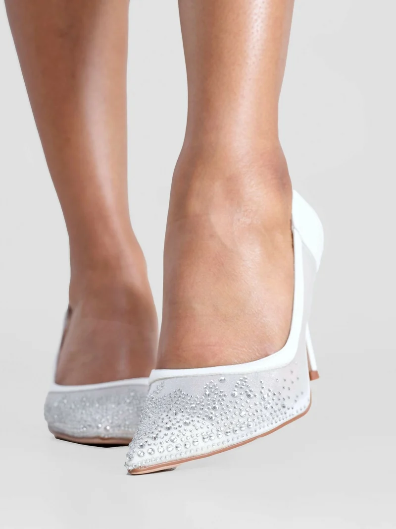 Nine West Albena Heel - White