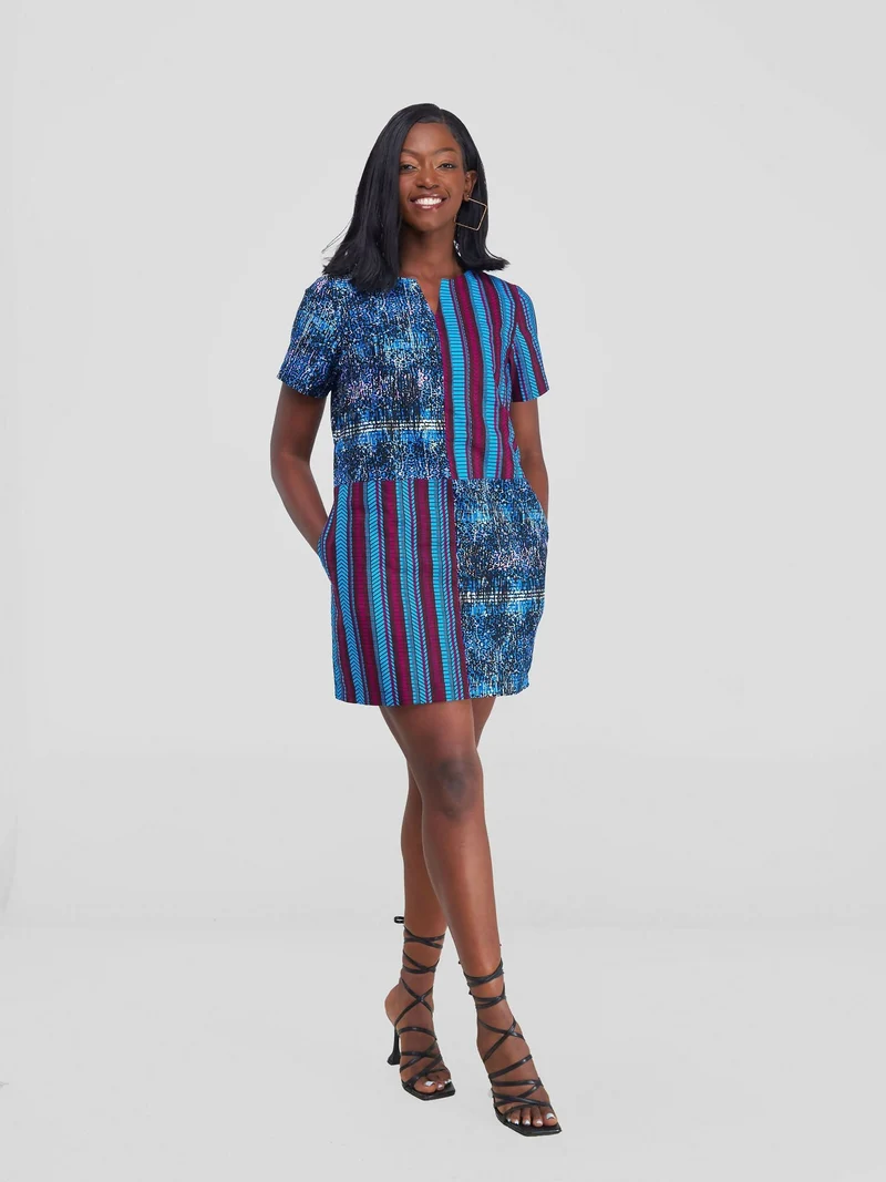 Horizon Shift Dress - Blue