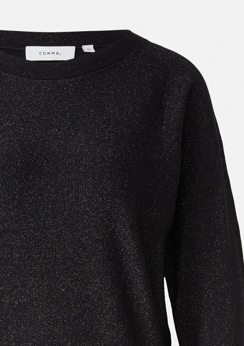 Comma Strickpullover grau