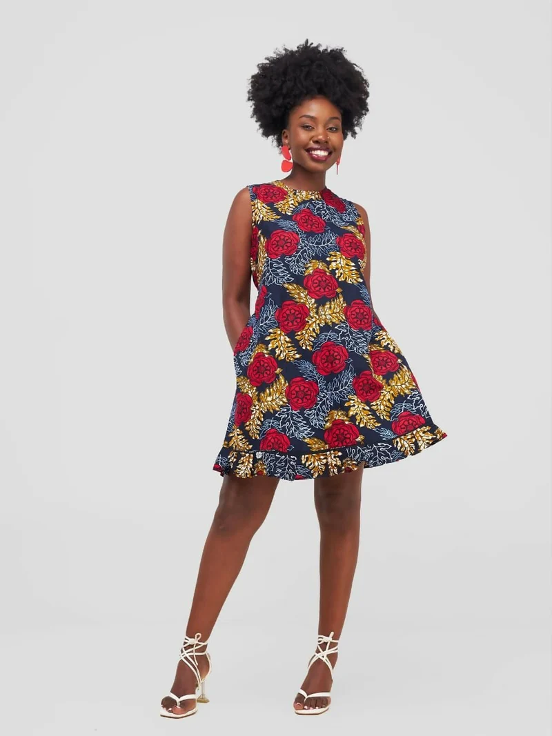 Lokali Dala Dress - Floral Red