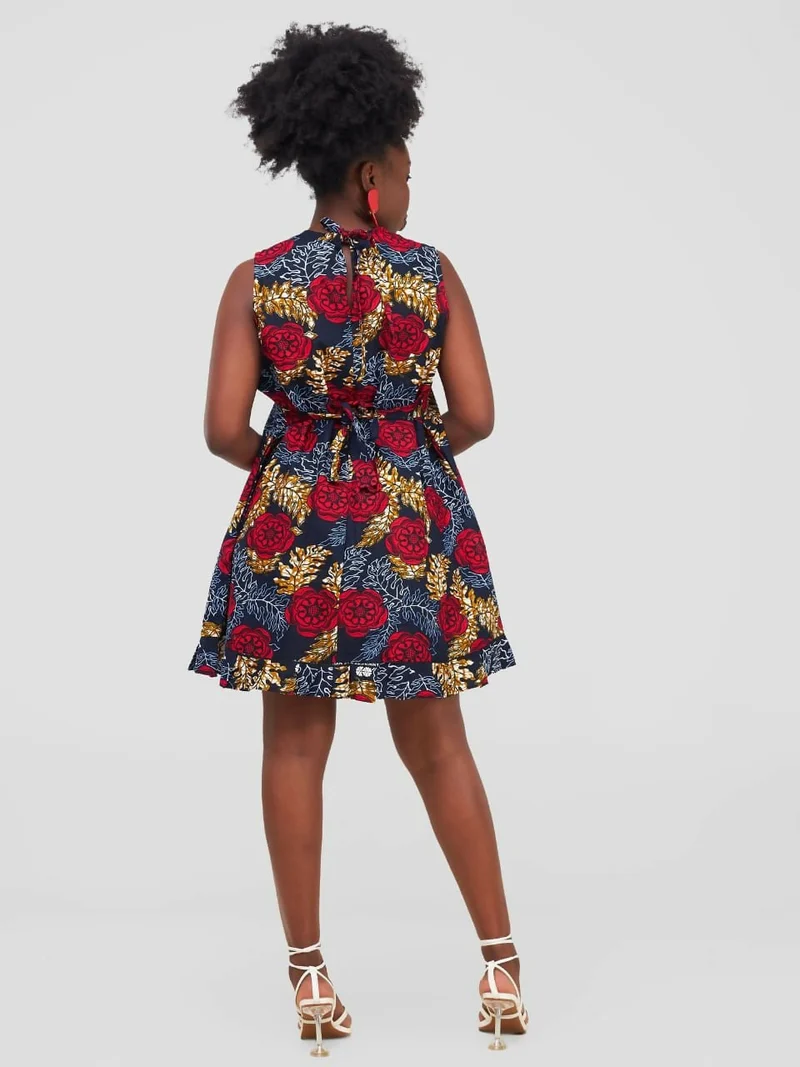 Lokali Dala Dress - Floral Red