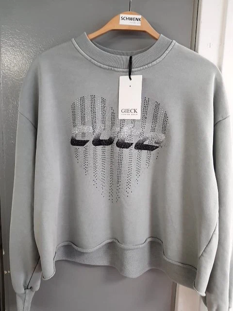 Gieck Sweatpulli kurz Nieten CUTE - 35_8872_19001