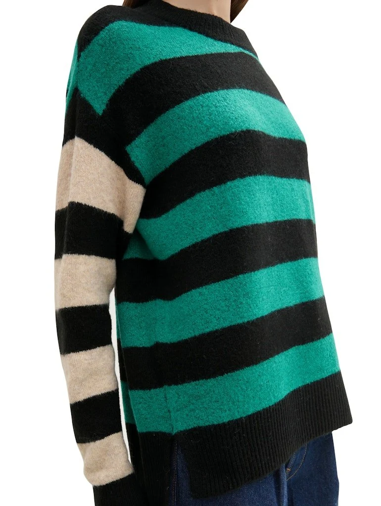 Tom Tailor Denim Female stripe patch pullover - 71928_1043339_35937