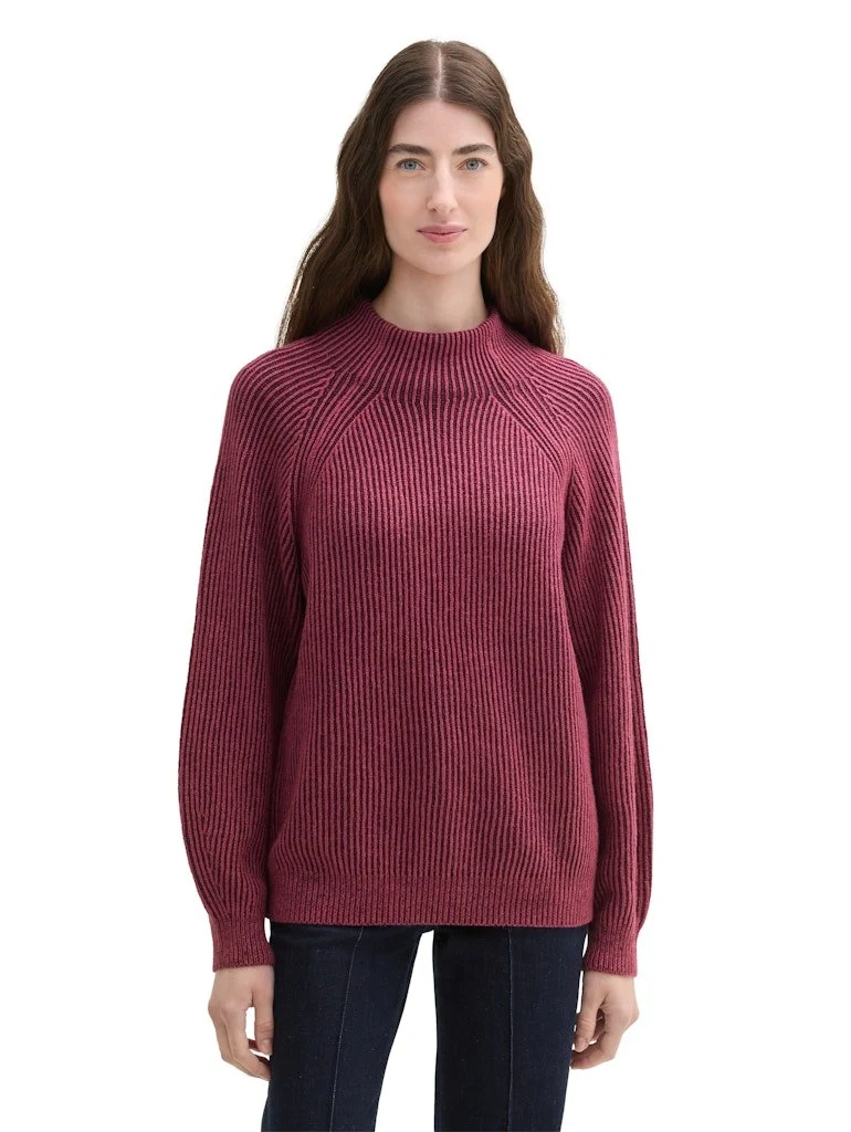 Tom Tailor Women knit plated rib pullover - 2309_1042957_36333