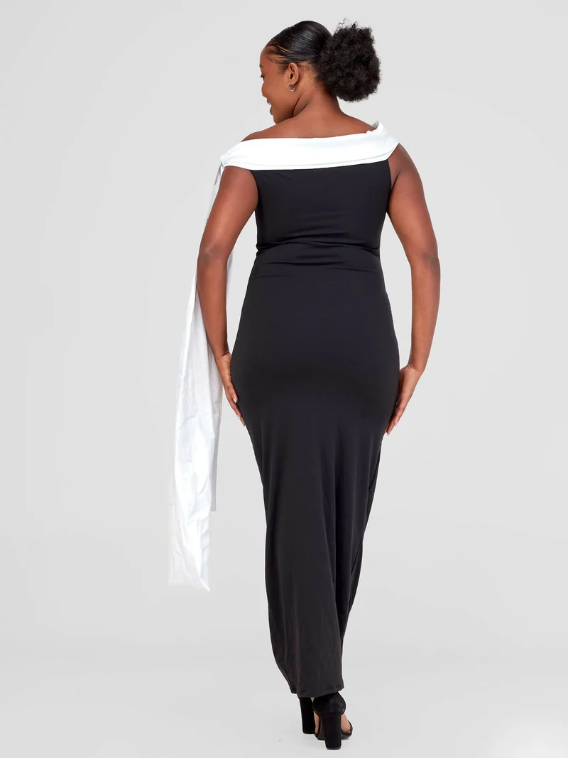 JukaCloset Off-shoulder Maxi Dress - Black