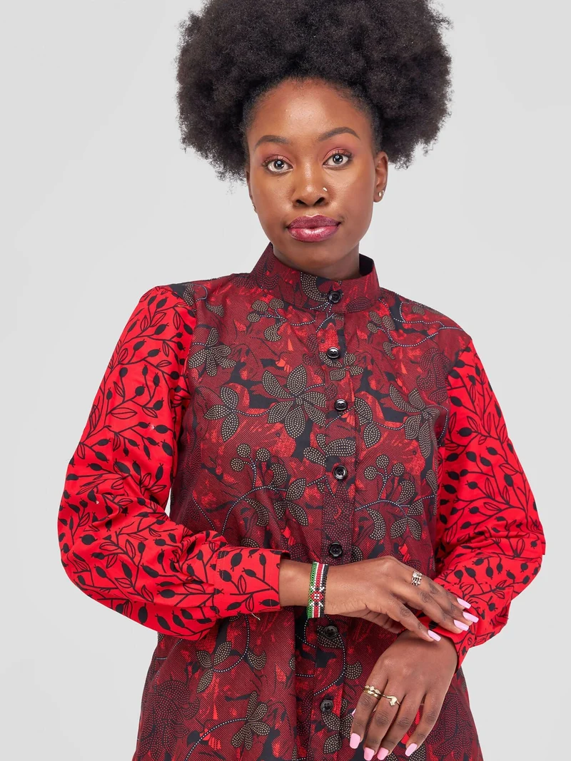 Marumara Creations Uthando Shirt Dress - Red