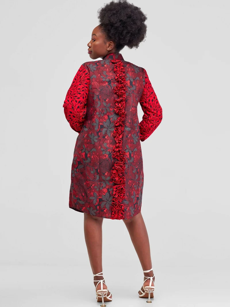 Marumara Creations Uthando Shirt Dress - Red