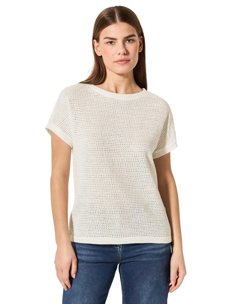 CECIL TOS Ajour Knit T-Shirt - 71621_B323357_13474