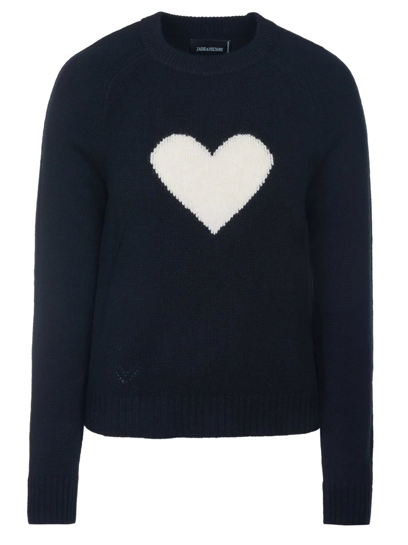 Zadig & Voltaire Pullover LILI WS HEART schwarz