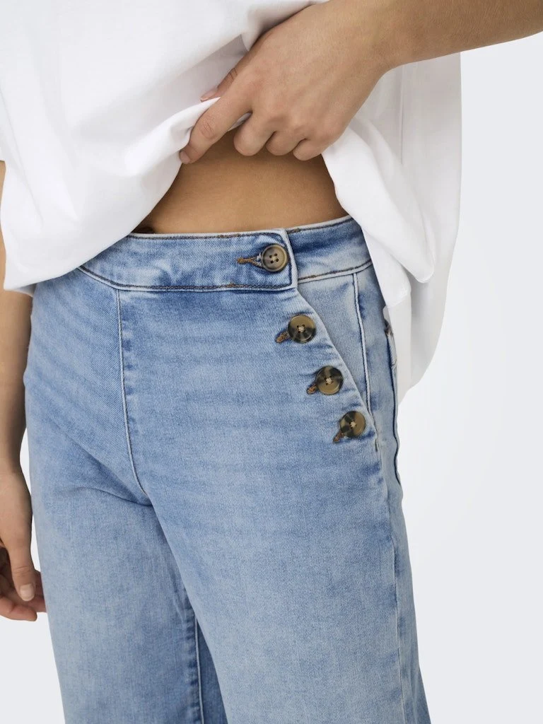 ONLY ONLMADISON Wide Fit Jeans Damen Blau