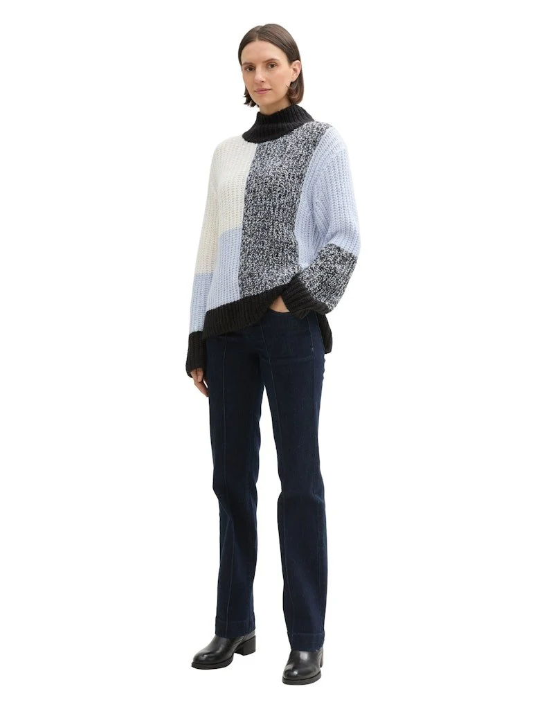 Tom Tailor Women knit patched mock-neck - 71928_1044093_36590