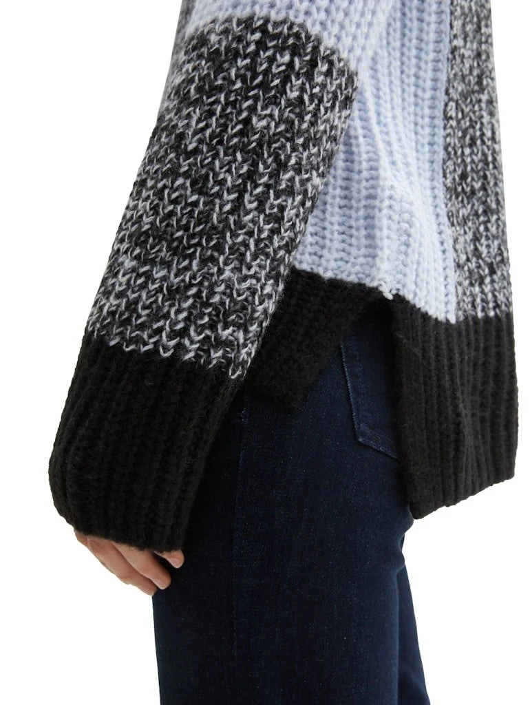 Tom Tailor Women knit patched mock-neck - 71928_1044093_36590