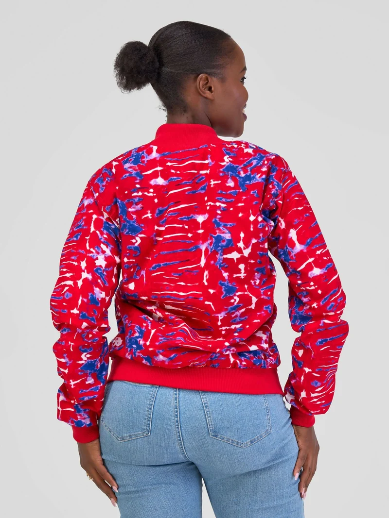 Marumara Creations Pendo Bomber Jacket - Red