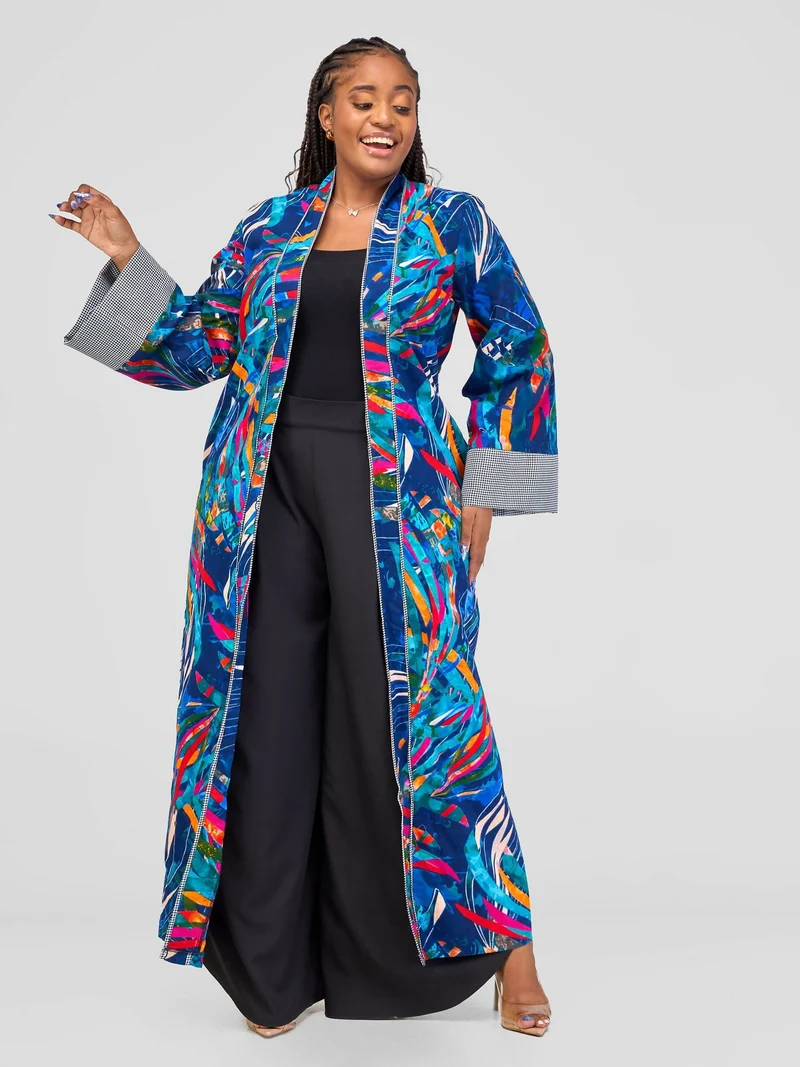 Marumara Creations Darria Kimono - Blue