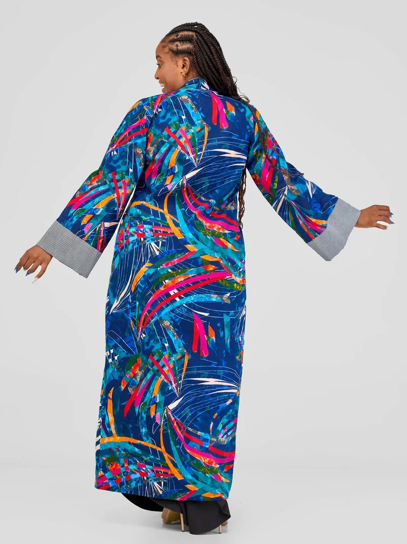 Marumara Creations Darria Kimono - Blue