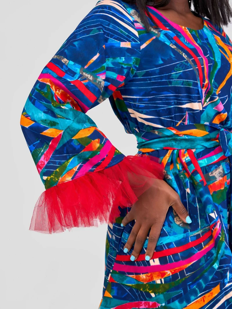 Marumara Creations Tausi Shift Dress - Turquoise