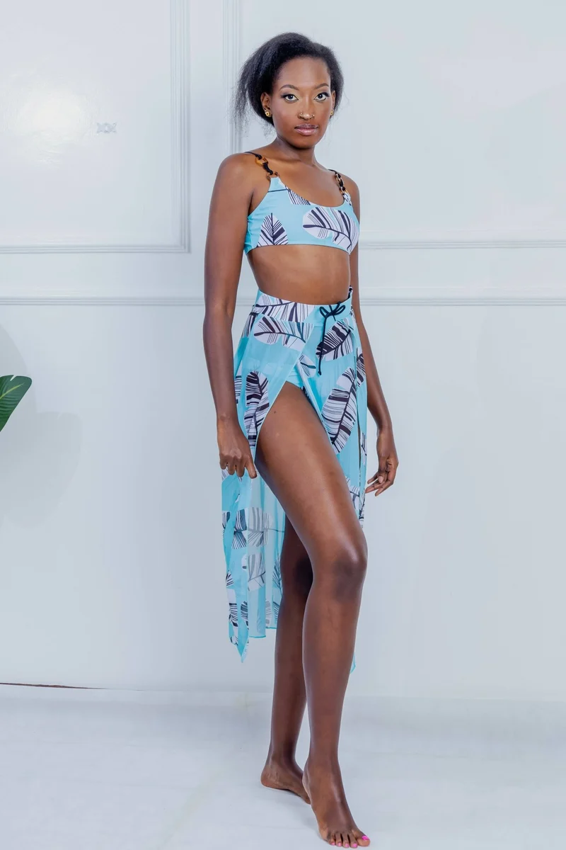 Shells Attic Swimwear Suit Bikini - Blue