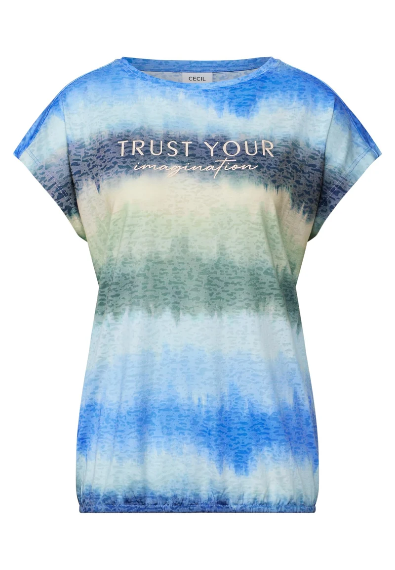 CECIL EOS_Burnout T-shirt with FP - 71621_B323069_36661
