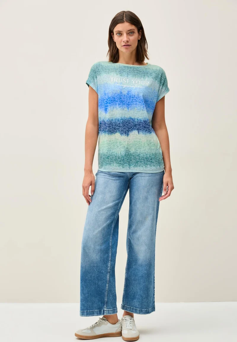 CECIL EOS_Burnout T-shirt with FP - 71621_B323069_36661