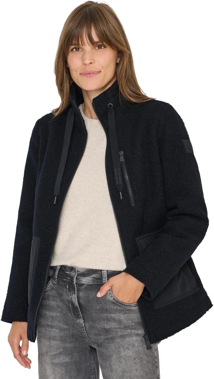 Cecil Sportive Midi Teddy Overshirt - 2_B202098_15631