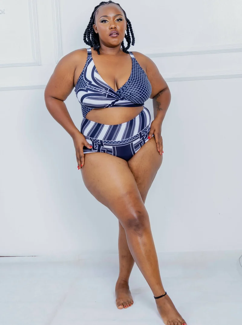 Shells Attic Swimwear Suit Monokini - Black / White