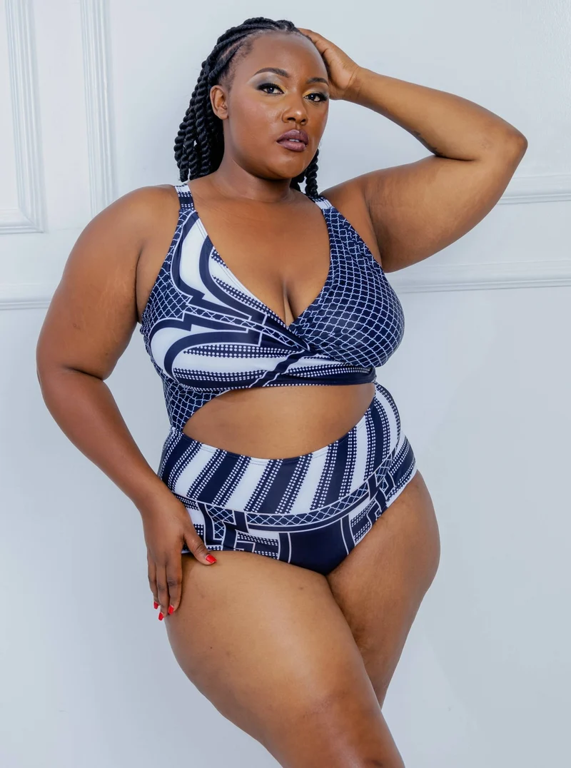 Shells Attic Swimwear Suit Monokini - Black / White