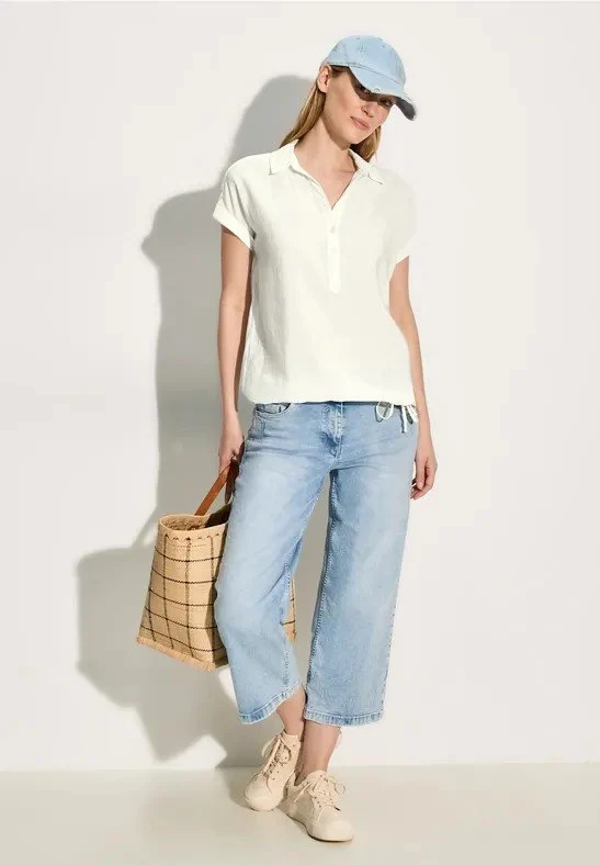 Cecil Shape Solid Blouse - 2_B344838_13474