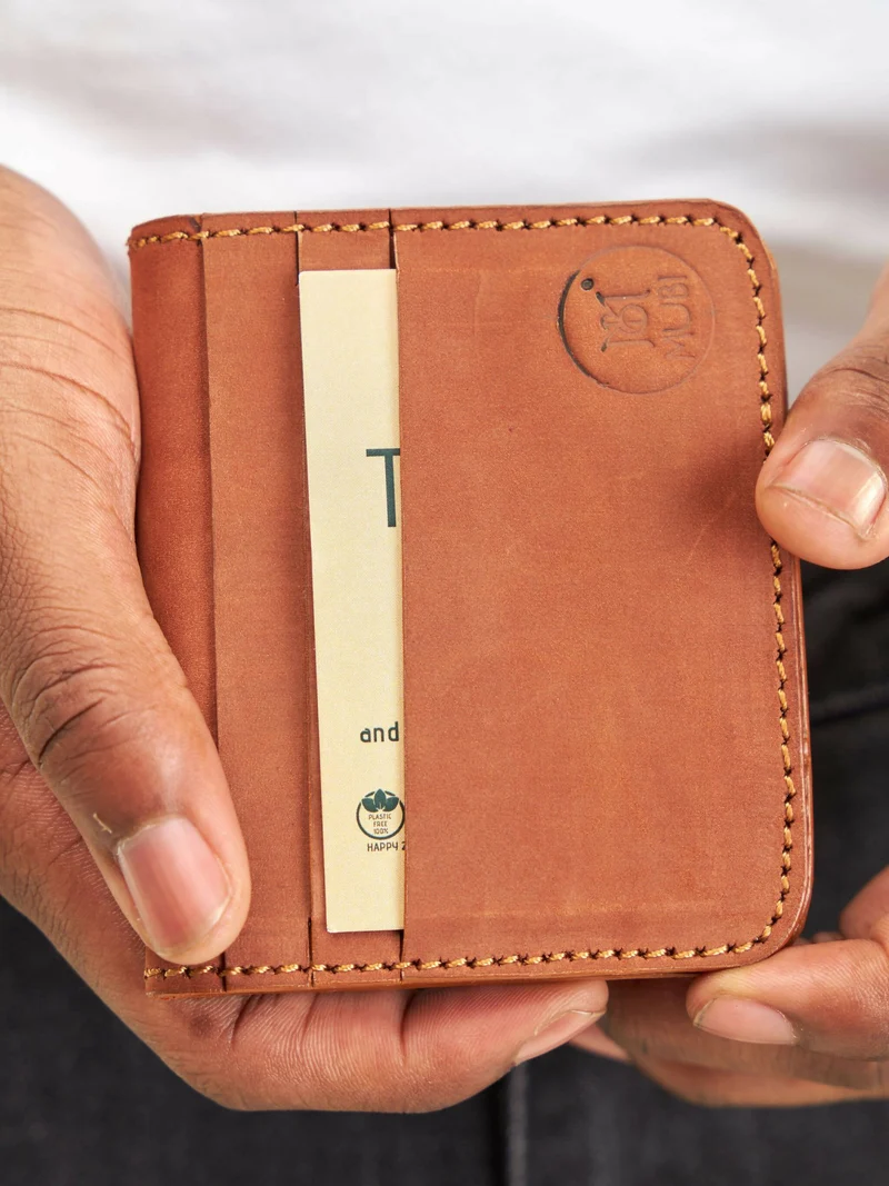 Mubi Leather Tajiri Men's Leather Wallet - Brown