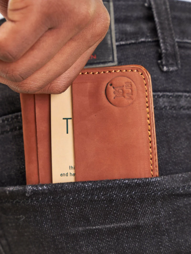 Mubi Leather Tajiri Men's Leather Wallet - Brown