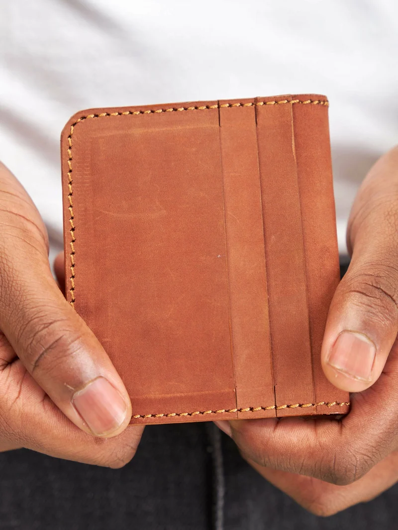 Mubi Leather Tajiri Men's Leather Wallet - Brown