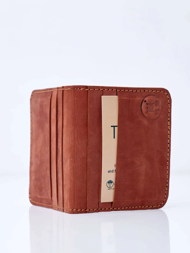 Mubi Leather Tajiri Men's Leather Wallet - Brown