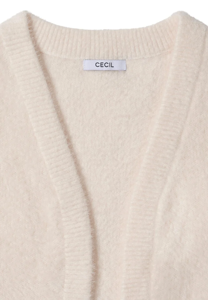 CECIL Open feather yarn vest - 71621_B254054_16835