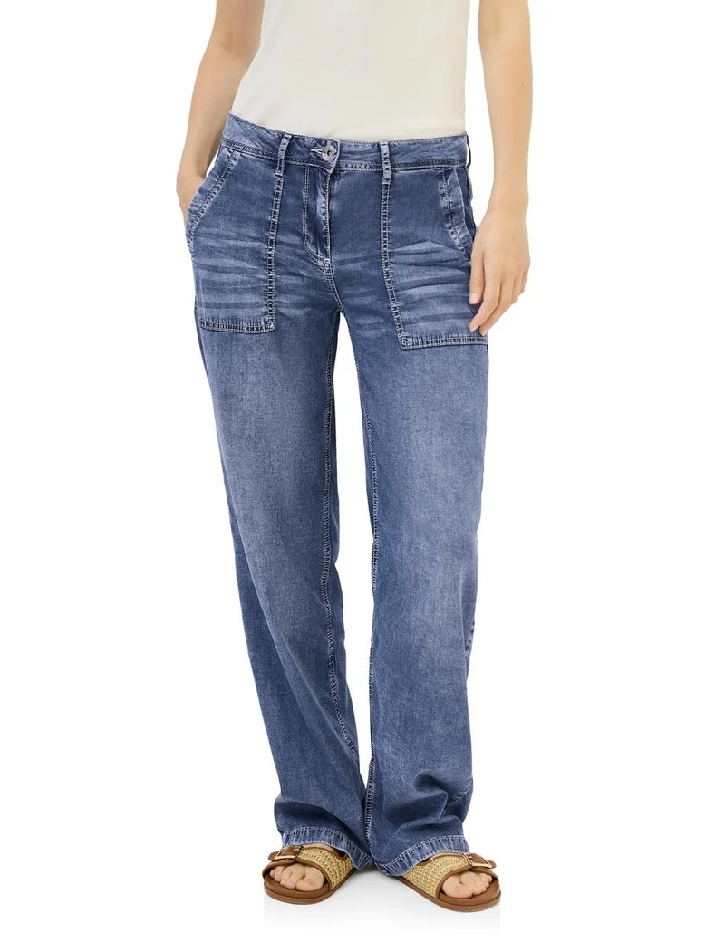 Cecil Style Neele Lyocell Mid Blue - 2_B379409_10320