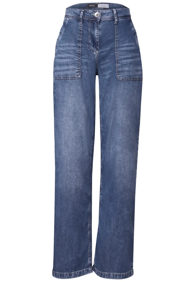 Cecil Style Neele Lyocell Mid Blue - 2_B379409_10320