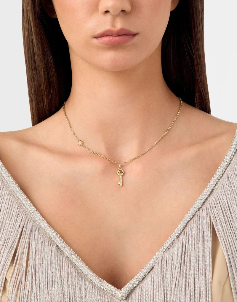 Philipp Plein Kette mit Anhänger Damen LADY VALENTINE Gold PJHGA13NU