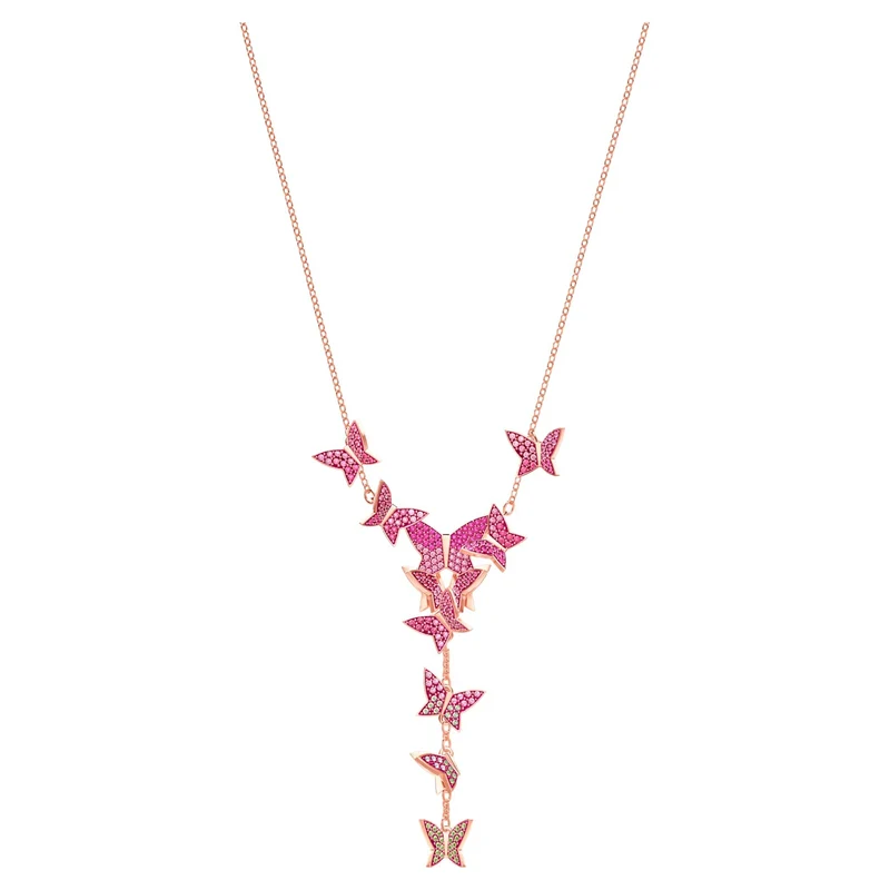 Swarovski Halskette Damen Lilia Schmetterling Roségold 5368428