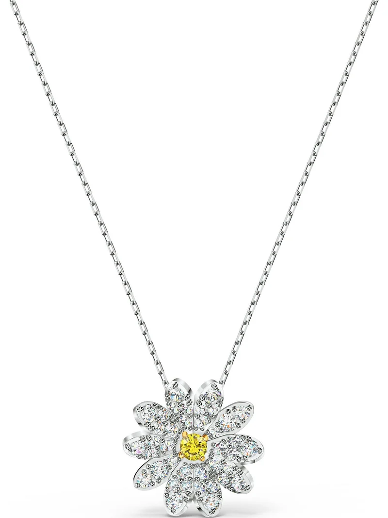 Swarovski Kette mit Anhänger 5512662/5538076 Eternal Flower, gelb,