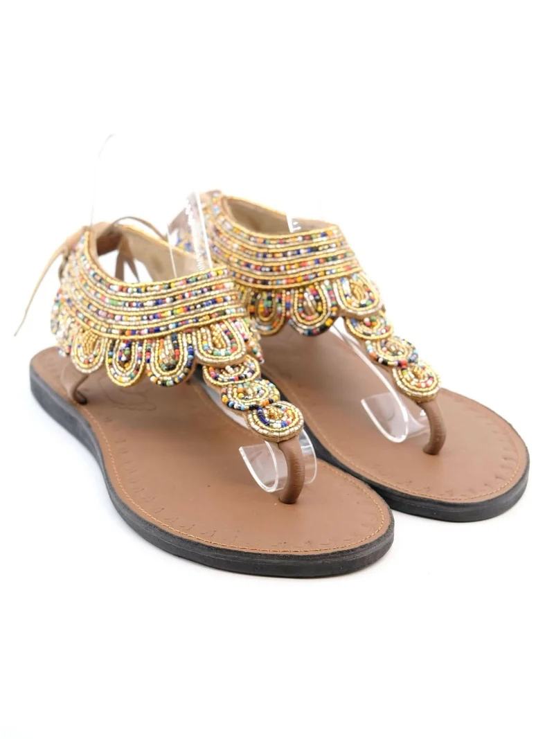 Azu's Baraka Sandals 130 GX T - Gold / Mix Beads