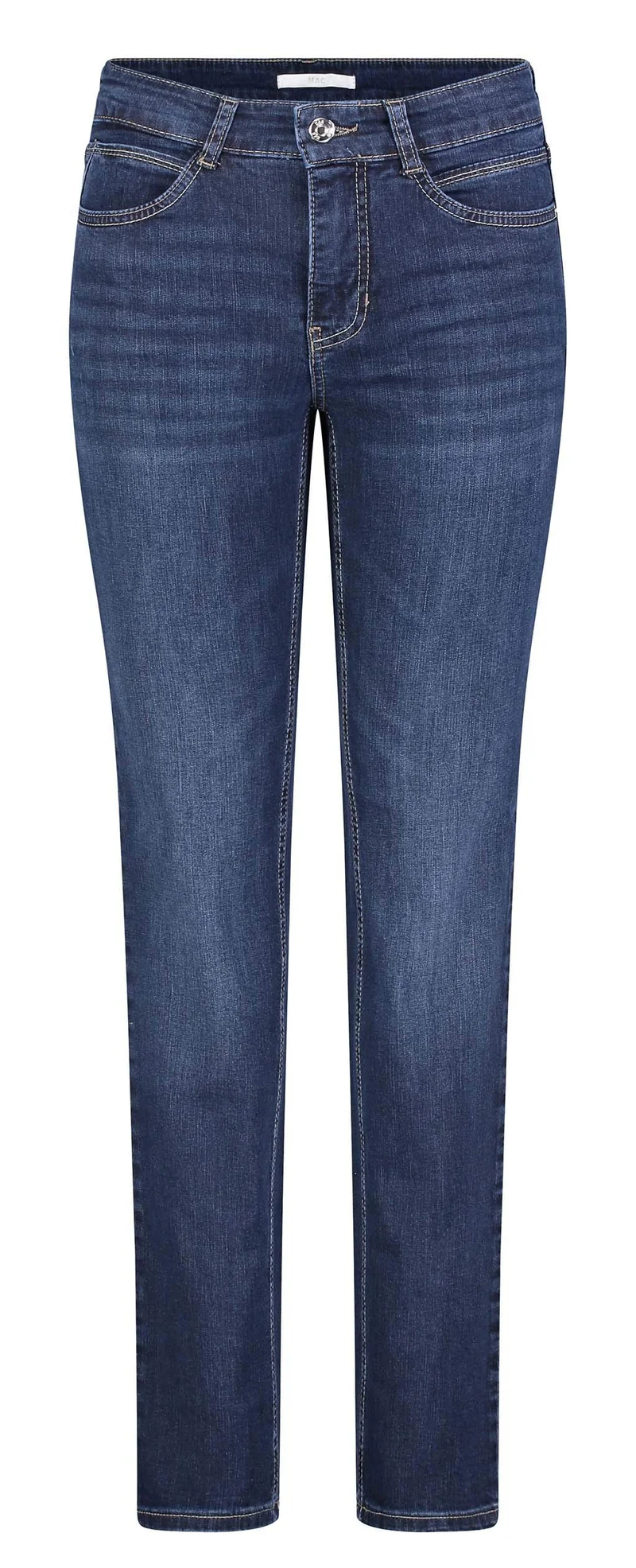 MAC Jeans Damen Hose Slim Angela blau-dunkel
