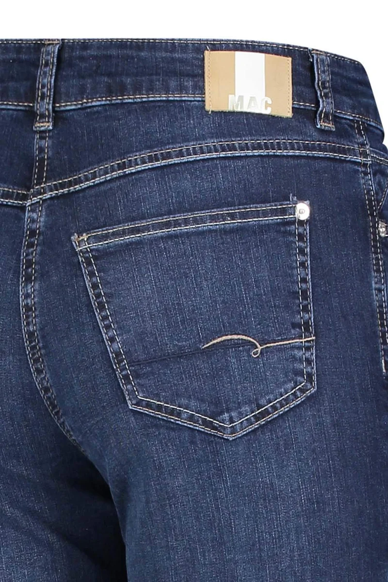 MAC Jeans Damen Hose Slim Angela blau-dunkel