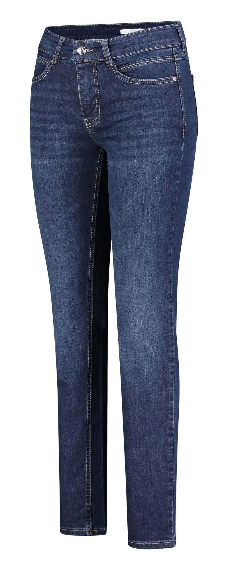 MAC Jeans Damen Hose Slim Angela blau-dunkel